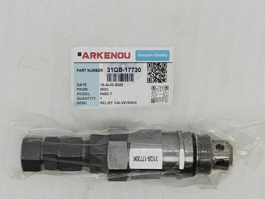 Relief Valve 31QB-17730 for Hyundai Excavator HX480 L HX520 L R480LC-9 R380LC-9SH R520LC-9A R520LC-9S