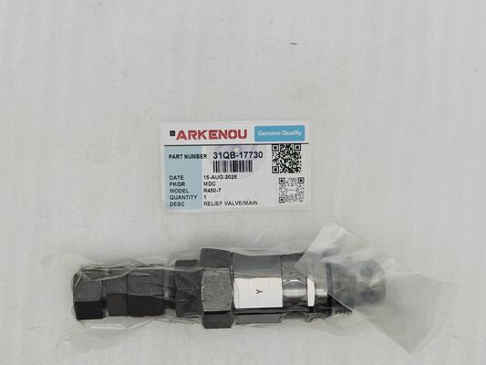 Relief Valve 31QB-17730 for Hyundai Excavator HX480 L HX520 L R480LC-9 R380LC-9SH R520LC-9A R520LC-9S